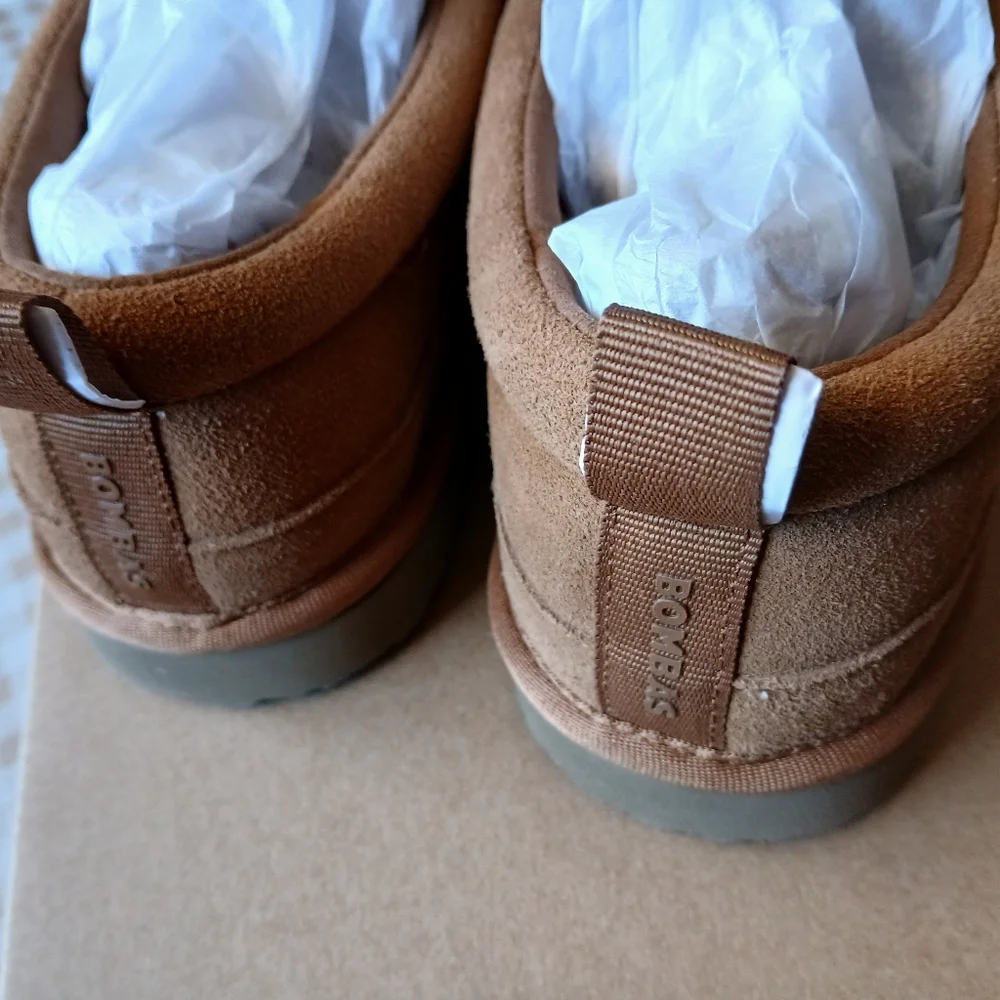 NIB Bombas Women’s Saturday Suede Slip-On Slipper Shoes - CAMEL - 7 - Picture 5 of 9
